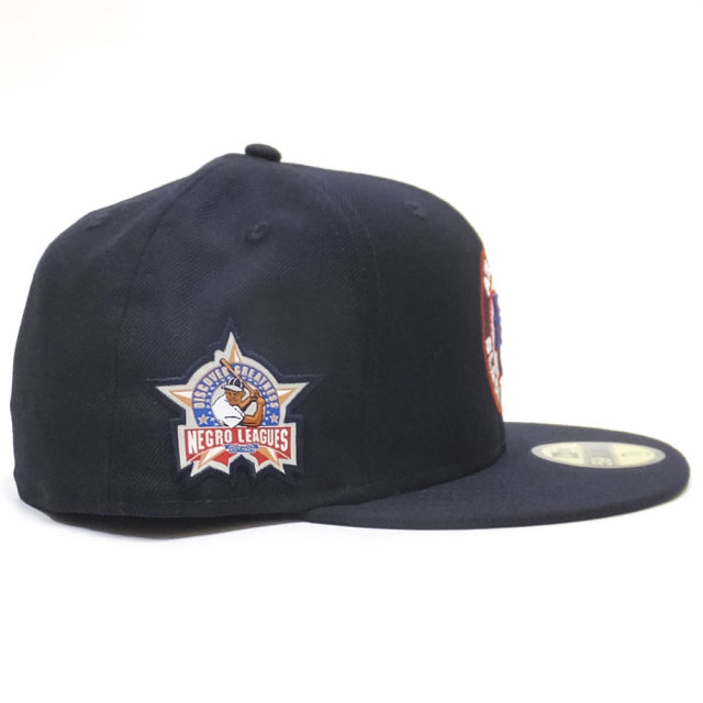 EW ERA ニューエラ フラットバイザーキャップ 59FIFTY ニグロリーグ アトランタ・ブラッククラッカーズ ネイビー × チームカラー 11899316