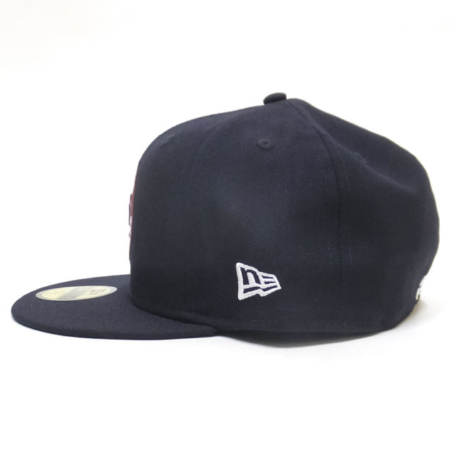 EW ERA ニューエラ フラットバイザーキャップ 59FIFTY ニグロリーグ アトランタ・ブラッククラッカーズ ネイビー × チームカラー 11899316