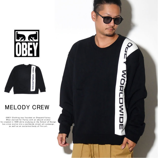 Obey オベイ トレーナー Melody Crew ファッション メンズ ストリート系 B系ファッション 通販