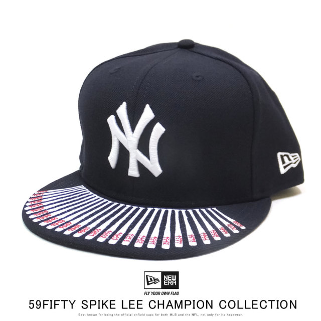 NEW ERA ニューエラ フラットバイザーキャップ 59FIFTY New Era x A Spike Lee Joint Collection スパイク・リー ジョイント コレクション チャンピオンシップ バイザー バット 12158180