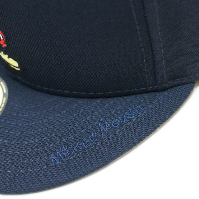 New Era ニューエラ フラットバイザーキャップ 59fifty ディズニー ミッキーマウス ネイビー ファッション メンズ ストリート系 B系ファッション 通販