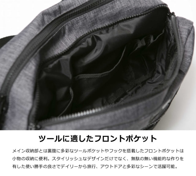 NEW ERA ニューエラ スクエア ウェストバッグ ヘザーグレー 11901479