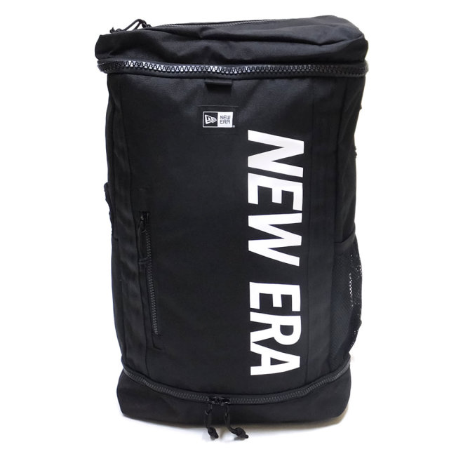 NEW ERA ニューエラ バックパック ボックスパック プリントロゴ ブラック × ホワイト 11901528