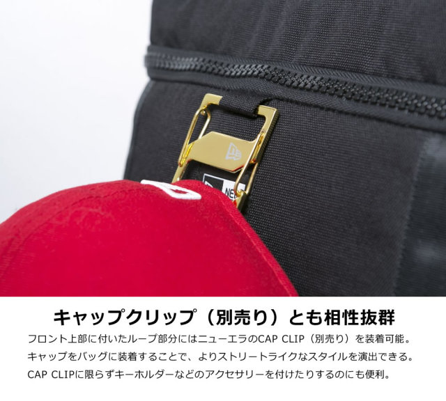 NEW ERA ニューエラ バックパック ボックスパック プリントロゴ ブラック × ホワイト 11901528