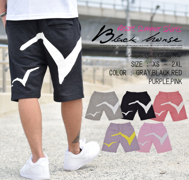 BLACK HORSE (ブラックホース) ハーフスウェットパンツ BHDT017 bhdt017