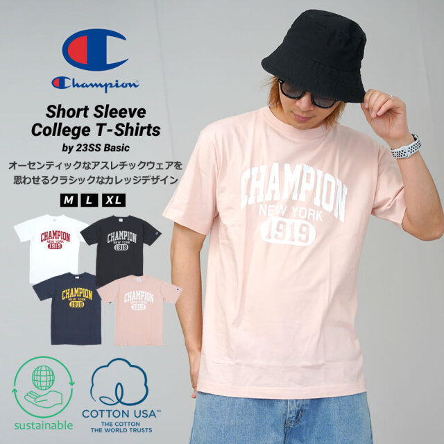 Champion チャンピオン ショートスリーブTシャツ メンズ 23SS ベーシック C3-X340 chtdp1003
