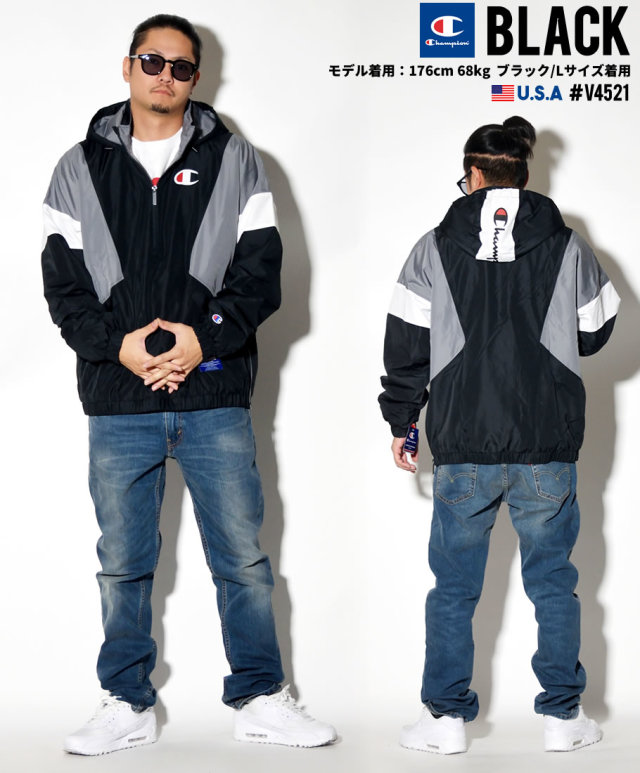 Champion チャンピオン アノラックジャケット メンズ 大きいサイズ ストリート系 スポーツ ファッション 服 V4521 通販 ファッション メンズ ストリート系 B系ファッション 通販