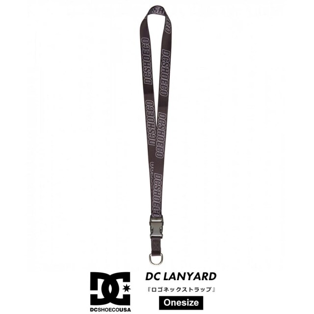 DC SHOES ディーシーシューズ ネックストラップ DC LANYARD ブラック dcat060