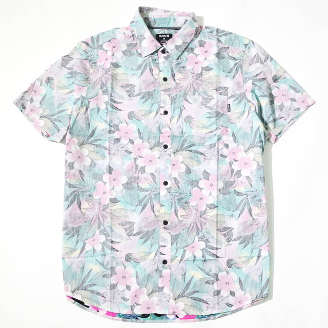 Hurley ハーレー アロハシャツ メンズ サーフ系 ストリート ファッション ピンク Spray Gun Short Sleeve Cn5281 ファッション メンズ カジュアル ストリート系 B系ファッション 通販