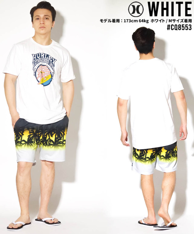 Hurley ハーレー Tシャツ メンズ 半袖 サーフ系 ストリート ファッション ホワイト Sun Surfer Short Sleeve Cq8553 ファッション メンズ カジュアル ストリート系 B系ファッション 通販