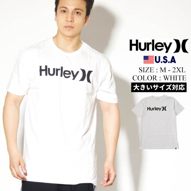 Hurley ハーレー Tシャツ メンズ 半袖 定番ロゴ サーフ系 ストリート ファッション ホワイト Ah7935 ファッション メンズ カジュアル ストリート系 B系ファッション 通販