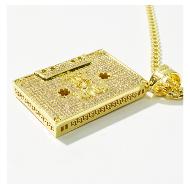 KING ICE X DEATH ROW RECORDS キングアイス デス・ロウ・レコード 14K GOLD ゴールド 金 ネックレス テープ ブリンブリン hiphop ヒップホップ ジュエリー NKX14242 kiat091