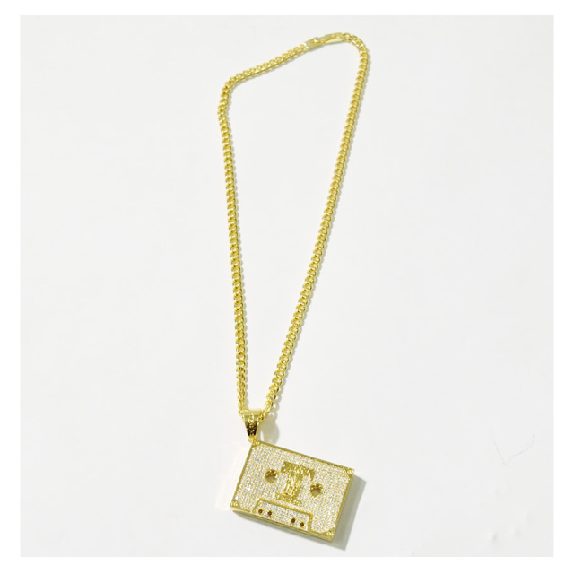 KING ICE X DEATH ROW RECORDS キングアイス デス・ロウ・レコード 14K GOLD ゴールド 金 ネックレス テープ ブリンブリン hiphop ヒップホップ ジュエリー NKX14242 kiat091