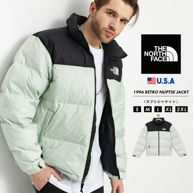 ザ・ノースフェイス THE NORTH FACE ダウンジャケット メンズ アウター ヌプシ ブランド USAモデル 1996 Retro Nuptse Jacket NF0A3C8D グリーンミスト 2021FW nfjt020