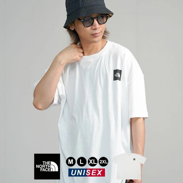 THE NORTH FACE ザ・ノースフェイス オーバーサイズ Tシャツ 半袖 メンズ レディース ボックスロゴ S/S BOX NSE DROP SHOULDER TEE ホワイト nftt038