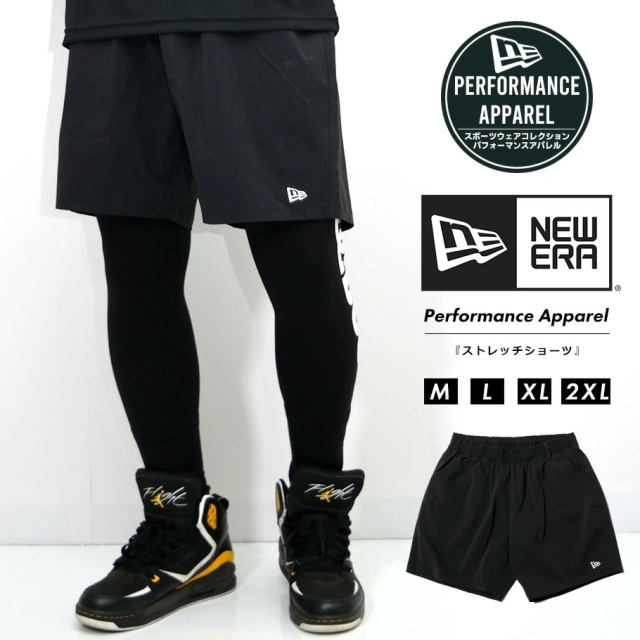 ニューエラ NEW ERA ハーフパンツ ショートパンツ ナイロン ストレッチショーツ 撥水 Performance Apparel メンズ スポーツ ブランド