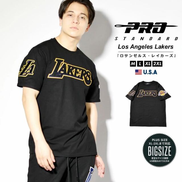 プロスタンダード PRO STANDARD Tシャツ メンズ 半袖 ロサンゼルス・レイカーズ NBA LOS ANGELES LAKERS LOGO TEE pstt002
