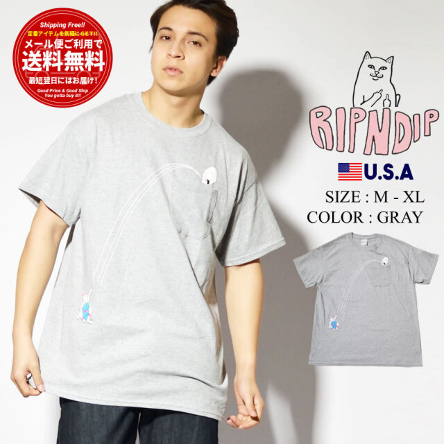 Ripndip リップンディップ ポケットtシャツ メンズ レディース 半袖 胸ポケット付き Hoops Pocket Tee Rnd4750 ファッション メンズ カジュアル ストリート系 B系ファッション 通販