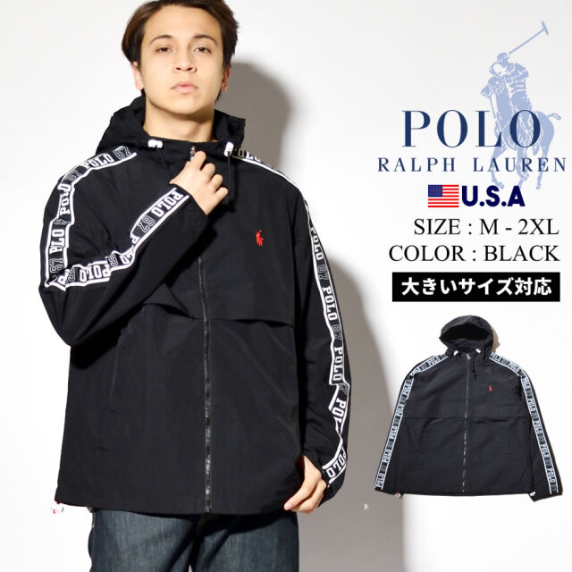 Polo Ralph Lauren ポロ ラルフローレン ウインドブレーカー ジャケット メンズ アウター Usaモデル ファッション メンズ カジュアル ストリート系 B系ファッション 通販