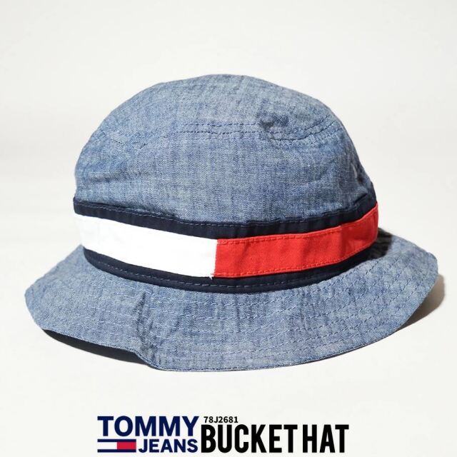 トミーヒルフィガー Tommy Hilfiger バケットハット 帽子 メンズ レディース ブランド ロゴ Chambray Flag Bucket Hat 78j2681 ファッション メンズ カジュアル ストリート系 B系ファッション 通販