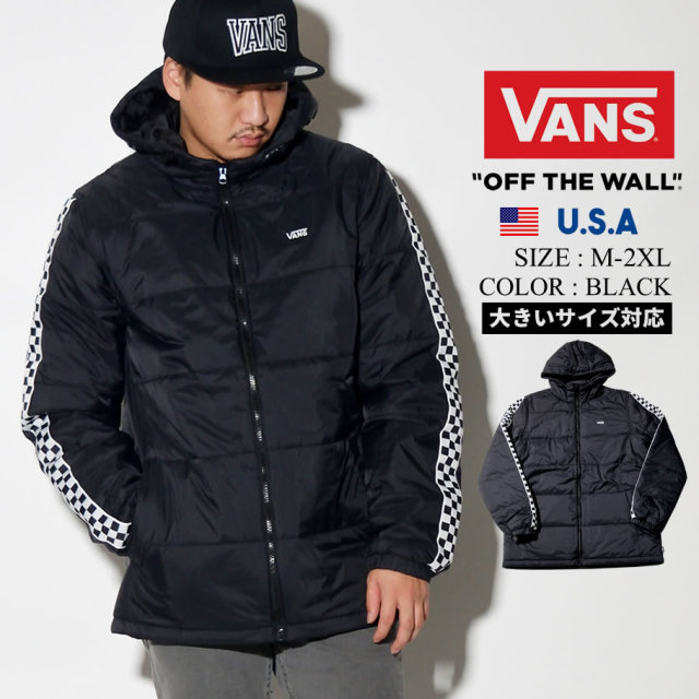 Vans バンズ ジャケット メンズ チェッカー ロゴ スケーター ストリート系 ファッション 服 通販 ファッション メンズ ストリート系 B系ファッション 通販