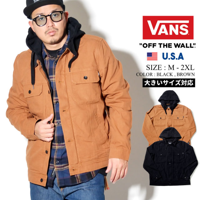 VANS (バンズ) フーデッドトラッカージャケット M 
