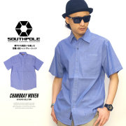 SOUTHPOLE サウスポール 半袖シャツ CHAMBRAY WOVEN 11522351 5V3087 5v3087