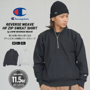 チャンピオン ハーフジップ トレーナー メンズ リバースウィーブ スウェット 裏起毛 Champion ハーフジップスウェットシャツ 23FW REVERSE WEAVE C3-Y017 chpdp1103