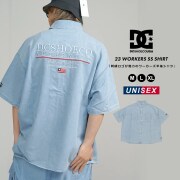 DC SHOES ディーシーシューズ デニムワークシャツ メンズ 23 WORKERS SS SHIRT インディゴ dcot017
