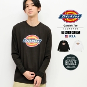 ディッキーズ Dickies ロンT 長袖Tシャツ メンズ ワーク ブランド USAモデル ロングスリーブアイコングラフィックTシャツ WL45A 秋冬 新作 dktt012