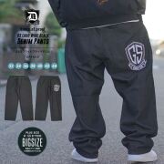 デニムパンツ メンズ ワイド バギーパンツ ジーンズ ロゴ刺繍 バックデザイン 大きいサイズ ルーズフィット B系 ストリート系 ファッション DOP ディーオーピー dpdt115