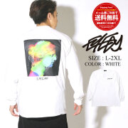 EYEDY 長袖Tシャツ ロンT メンズ バックプリント ホワイト EYE-401LS eytt240