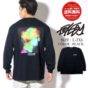 EYEDY 長袖Tシャツ ロンT メンズ バックプリント ブラック EYE-401LS eytt241
