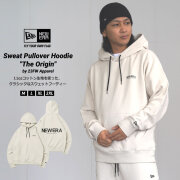 ニューエラ パーカー メンズ NEW ERA 裏毛 スウェット プルオーバー フーディー The Origin ストーン 13755283 nepdp1101