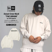 ニューエラ トレーナー メンズ NEW ERA 裏毛 スウェット クルーネック The Origin ストーン 13755306 nepdp1103