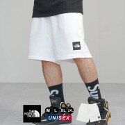 THE NORTH FACE ザ・ノースフェイス ハーフパンツ メンズ スウェット ショートパンツ 裏起毛 BOX NSE SHORTS ホワイト nfdt022