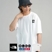 THE NORTH FACE ザ・ノースフェイス オーバーサイズ Tシャツ 半袖 メンズ レディース ボックスロゴ S/S BOX NSE DROP SHOULDER TEE ホワイト nftt038