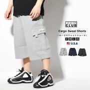 プロクラブ PRO CLUB スウェット カーゴ ハーフパンツ ショートパンツ メンズ ワイド 夏 S～XLサイズ 大きいサイズ USAモデル #167 pbdt003