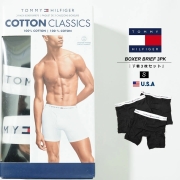 トミーヒルフィガー TOMMY HILFIGER ボクサーパンツ 3枚組セット 前開き メンズ 下着 ボクサーブリーフ おしゃれ かっこいい ブランド USAモデル ブラック tmat018