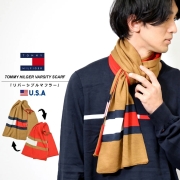 トミーヒルフィガー TOMMY HILFIGER リバーシブル マフラー スカーフ VARSITY SCARF メンズ レディース カジュアル ブランド USAモデル バレンタイン ギフト tmat021