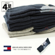 トミーヒルフィガー TOMMY HILFIGER クルーソックス 靴下 メンズ 4足組 4足セット 4PK ARGYLE DRESS CREW カジュアル ブランド USAモデル バレンタイン ギフト tmat030