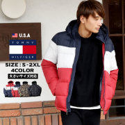 TOMMY HILFIGER トミーヒルフィガー 中綿ダウンジャケット メンズ レディース アウター コート オーバーサイズ カジュアル ブランド 156AN122 USA企画 tmjt001