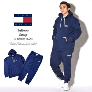 TOMMY HILFIGER トミーヒルフィガー スウェットセットアップ メンズ 裏起毛 トレーナー×スウェットパンツ 上下セット TMPT017×TMDT010 tmst004