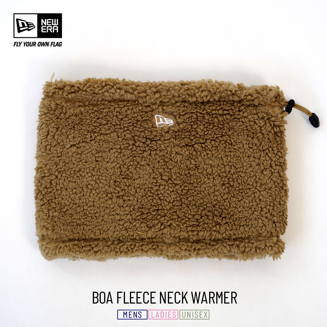 ニューエラ ネックウォーマー スヌード メンズ レディース NEW ERA ボアフリース ネックウォーマー ベージュ 12854794 neadp1004