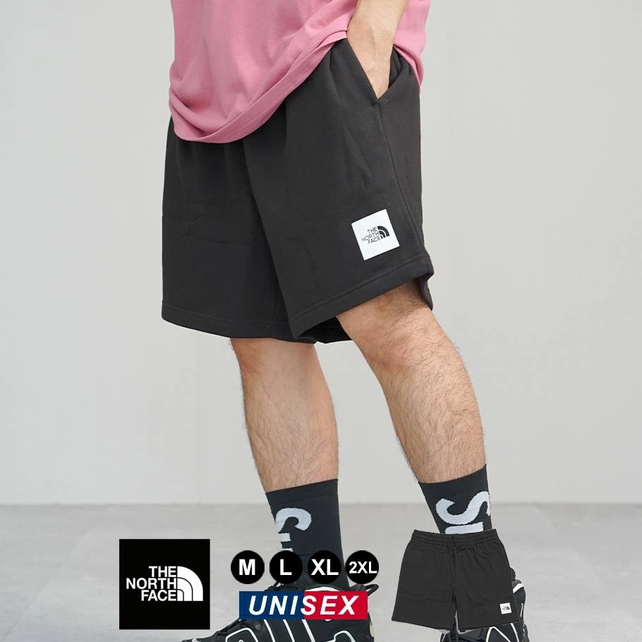 THE NORTH FACE ザ・ノースフェイス ハーフパンツ メンズ スウェット ショートパンツ 裏起毛 BOX NSE SHORTS ブラック nfdt023