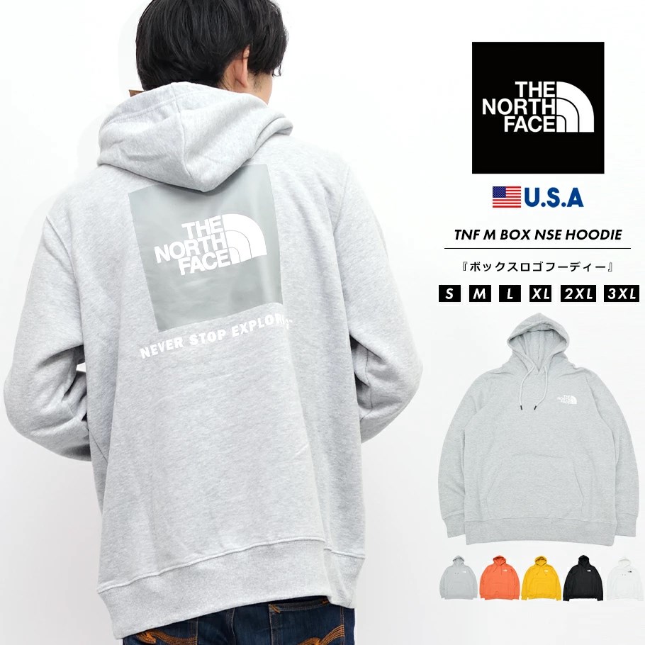 THE NORTH FACE ノースフェイス パーカー 裏起毛 スウェット プルオーバー メンズ ロゴ バックプリント アウトドア ブランド Box NSE Pullover Hoodie nfpt015