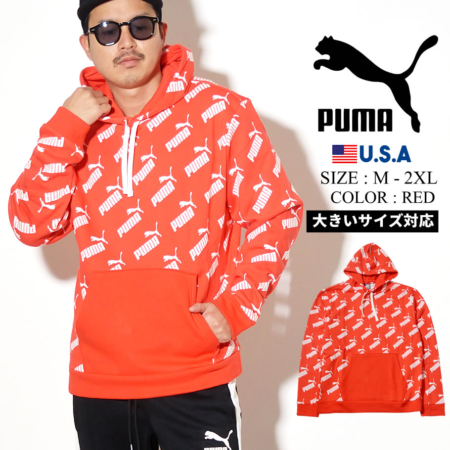 Puma プーマ パーカー メンズ ロゴ Amplified Hoody Fl 01 Puma Black ファッション メンズ カジュアル ストリート系 B系ファッション 通販