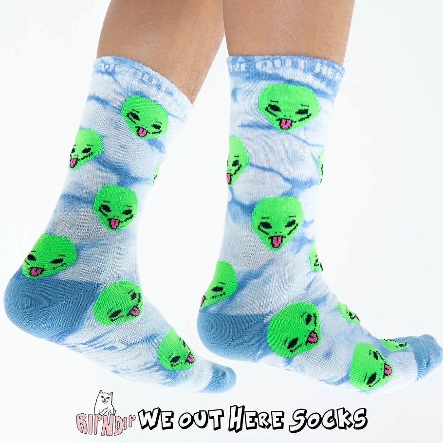 Ripndip リップンディップ クルーソックス メンズ 靴下 おしゃれ かっこいい ストリート ブランド We Out Here Socks Rnd7116 新作 ファッション メンズ カジュアル ストリート系 B系ファッション 通販