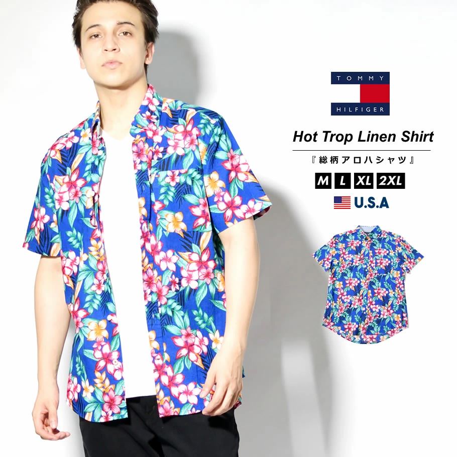 トミーヒルフィガー Tommy Hilfiger 花柄シャツ メンズ 半袖 カジュアルシャツ コットンリネン 綿麻 ブランド Usaモデル 大きいサイズ 78j3050 ファッション メンズ カジュアル ストリート系 B系ファッション 通販 トミーヒルフィガー Tommy Hilfiger 花柄シャツ メンズ 半袖 カジュアルシャツ コットンリネン 綿麻 ブランド Usaモデル 大きいサイズ 78j3050 ファッション メンズ カジュアル ストリート系 B系ファッション 通販