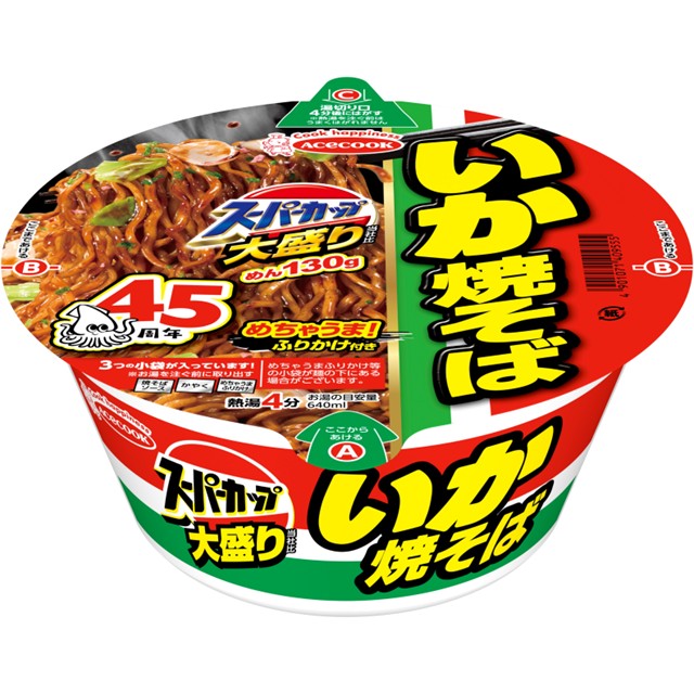 スーパーカップ大盛り　いか焼そば